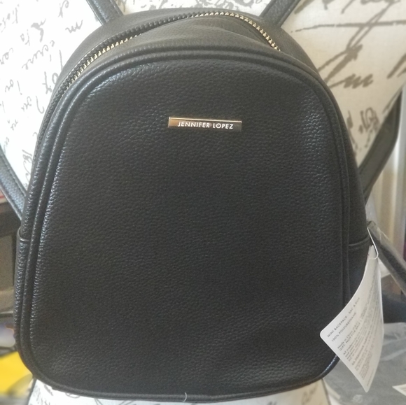 Jennifer Lopez Mini BLACK GOLD BACKPACK JLO BRAND - Picture 2 of 6